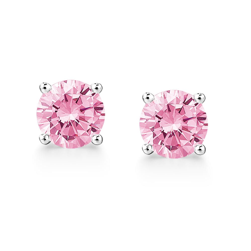 Pink ice stud on sale earrings