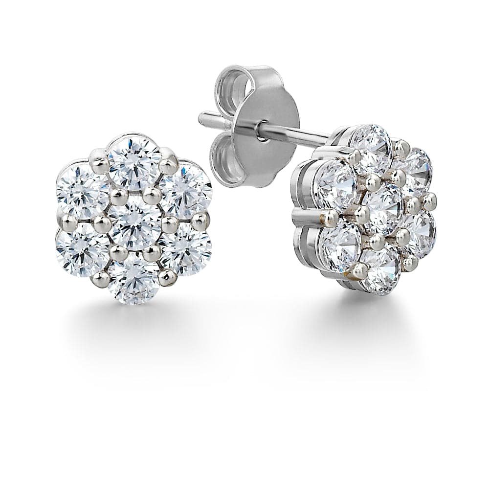 Eternal Bouquet Earrings Platinum Clad