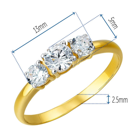 1 Carat Trilogy Ring