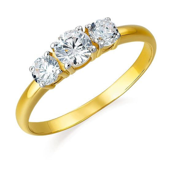 1 Carat Trilogy Ring