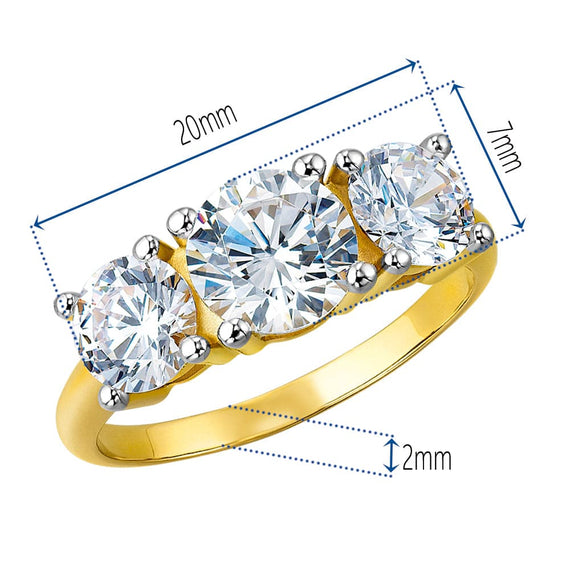 4 Carat Trilogy Ring