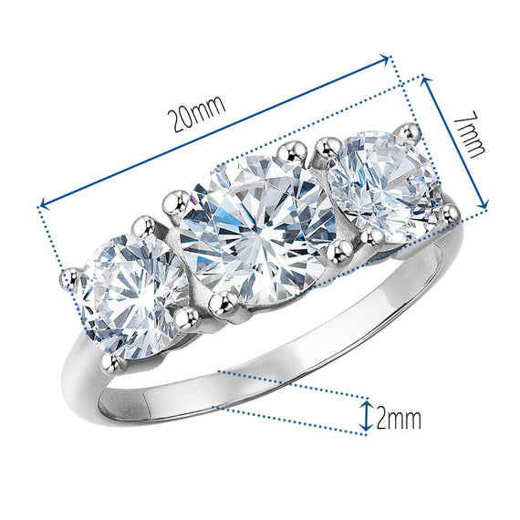 4 Carat Trilogy Ring