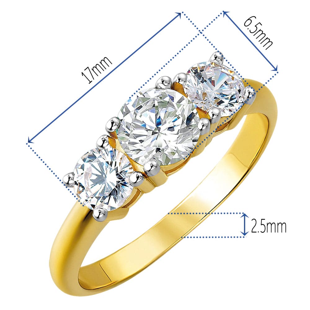 2 Carat Trilogy Ring