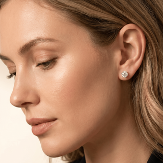 1 Carat Tulip Stud Earrings