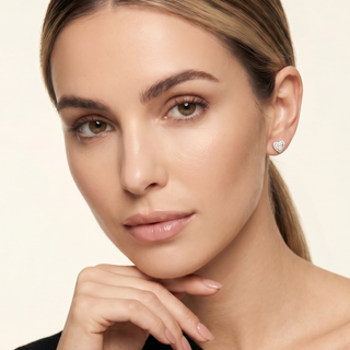 Heart Halo Studs