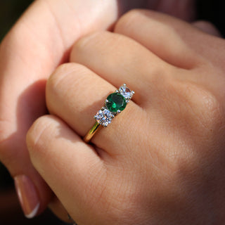Tru Emerald Trilogy Ring
