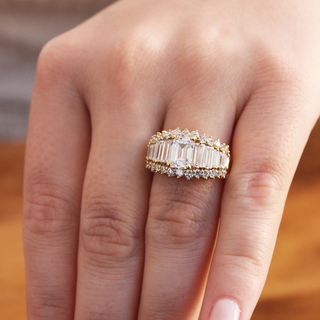 Angelina Emerald Cut Ring