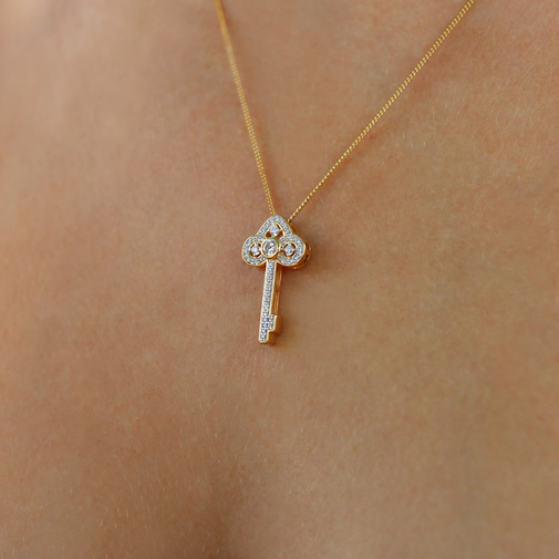 Happiness Key Pendant