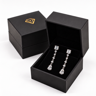 1.80 Carat Silhouette Dangle Earrings