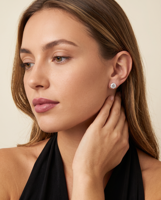 2 Carat Posh Martini Stud Earrings