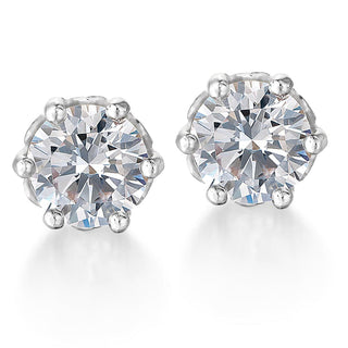 1 Carat Tulip Stud Earrings