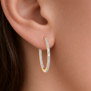 Glitterati Hoop Earrings