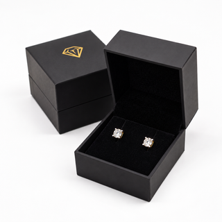 1 Carat Solitaire Earrings