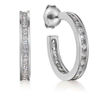 Gleaming Semi-Hoop Earrings