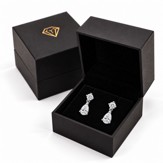 1.60 Carat Teardrop Earrings