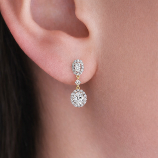 Cluster Drop Earrings