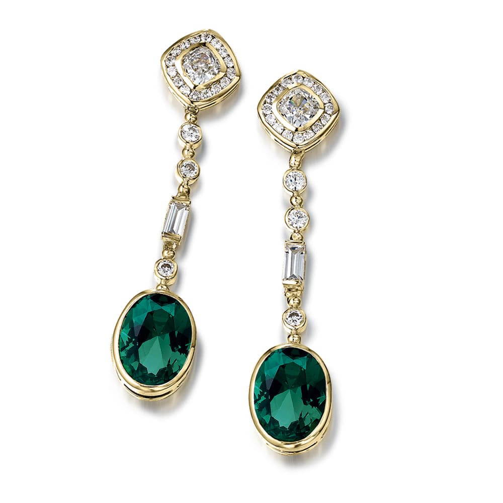 Decadent Drop Tru-Emerald Earrings