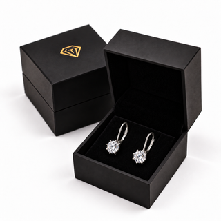 1 Carat Tulip Drop Earrings