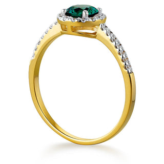 Tru Emerald Posh Halo Ring