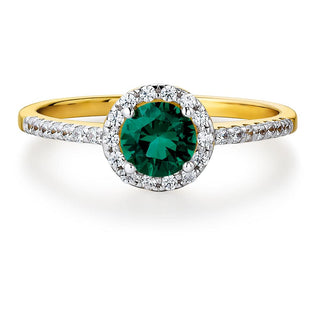 Tru Emerald Posh Halo Ring