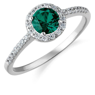 Tru Emerald Posh Halo Ring