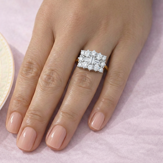 Elegant Splendour Cluster Ring