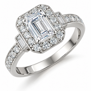 Emerald Cut Antique Ring