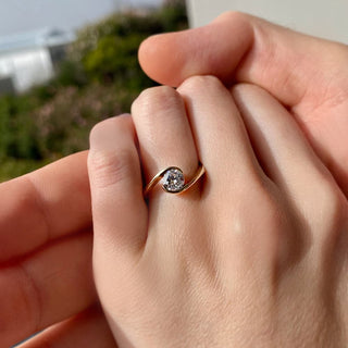 0.50 Carat Modern Solitaire Ring