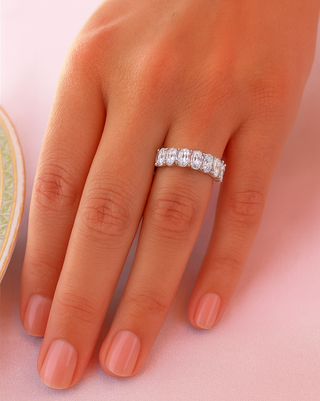 Oval Cut Eternity Ring