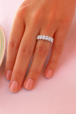 Oval Cut Eternity Ring