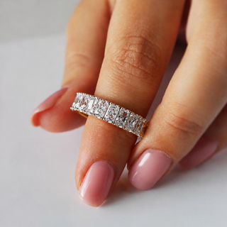 Radiant Cut Eternity Ring
