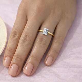 1.75 Carat Emerald Cut Solitaire Ring