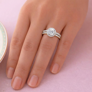 Posh Solitaire Ring Set