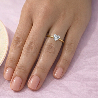 1.25 Carat Heart Solitaire Ring