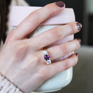 Tru Amethyst Trilogy Ring