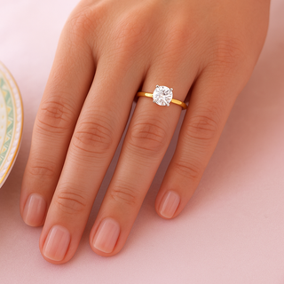 2 Carat Tiffany Style 4-Claw Solitaire Ring