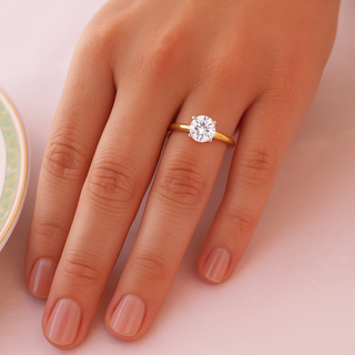 3 Carat Tiffany Style 4-Claw Solitaire Ring