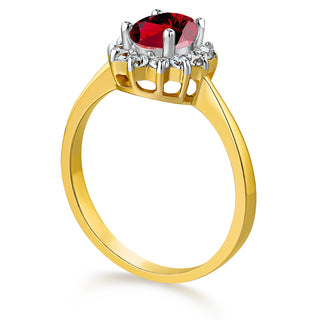 Tru Ruby Cluster Ring