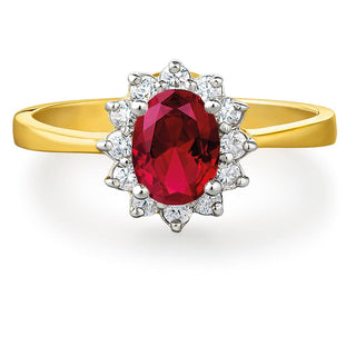Tru Ruby Cluster Ring