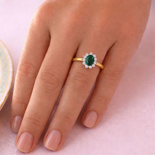 Tru Emerald Cluster Ring
