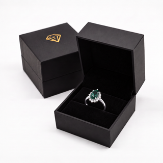 Tru Emerald Cluster Ring