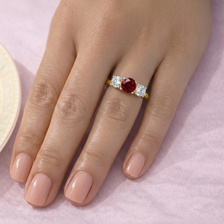 Tru Ruby Trilogy Ring