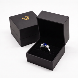 Tru Sapphire Trilogy Ring