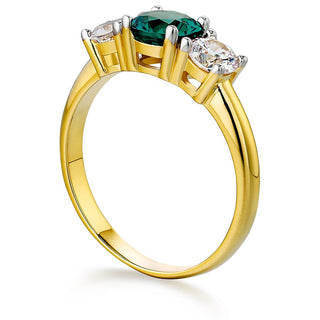 Tru Emerald Trilogy Ring