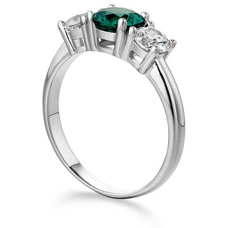 Tru Emerald Trilogy Ring