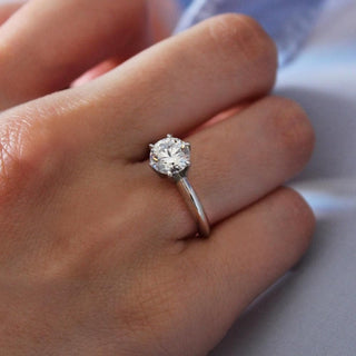 1 Carat Tiffany Style Solitaire Ring