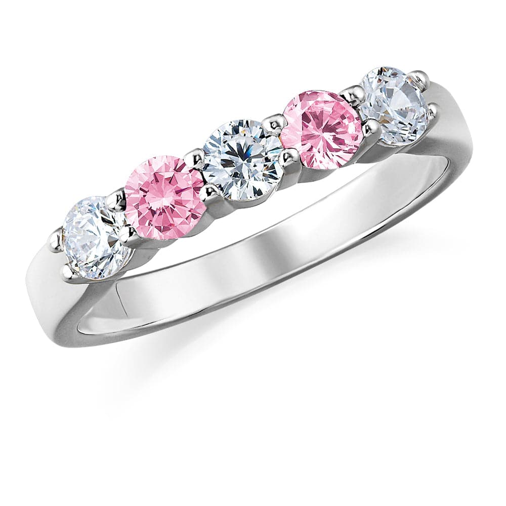 Pink Quintet Ring