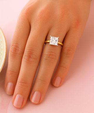 2 Carat Princess Cut Solitaire Ring