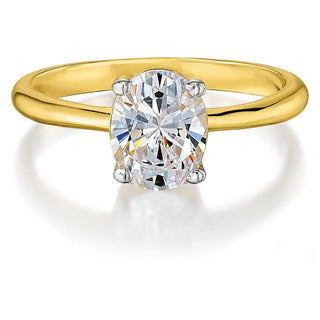 Oval Cut Solitaire Ring Set