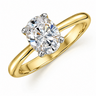 2 Carat Oval Cut Solitaire Ring